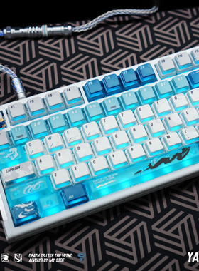 key ceberus 亚索键帽pbt 热升华 核动力侧透68机械磁轴键盘 透光