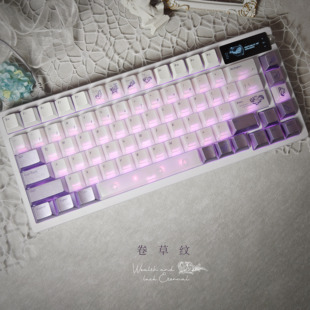 key cerberus《卷草纹》珠光漆金属漆原厂客制化机械键盘键帽