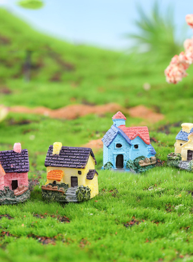 微景观小房子别墅可爱风摄影摆件