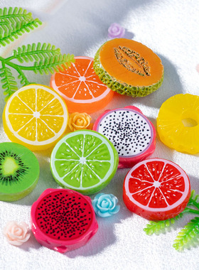 微景观创意切片水果橙子猕猴桃火龙果食玩 DIY装饰品迷你树脂摆件