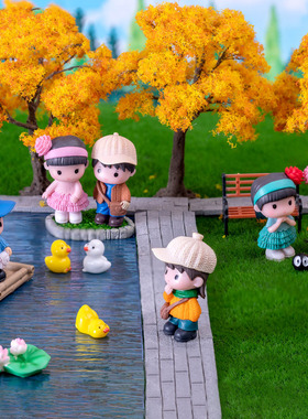 diy可爱风情侣蛋糕树脂工艺品