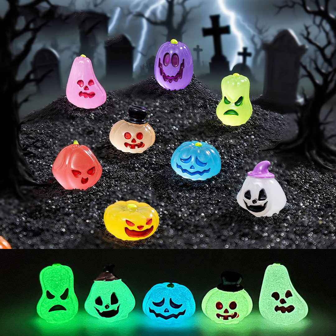 跨境外贸微景观创意夜光万圣节小南瓜萌粒 DIY装饰品迷你桌面摆件,家居饰品,装饰摆件,淘宝优惠券,粉丝福利购,淘宝优惠卷