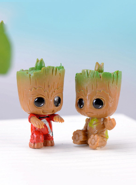 微景观PVC植物钥匙扣挂件工艺品