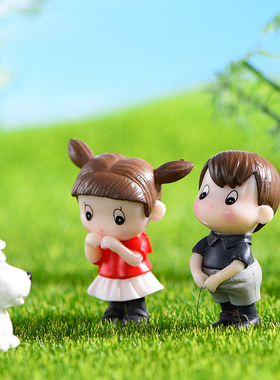 可爱风小萝莉多肉植物摄影摆件