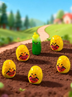 微景观创意写实表情土豆黄瓜蔬菜 DIY装饰品迷你桌面树脂小摆件