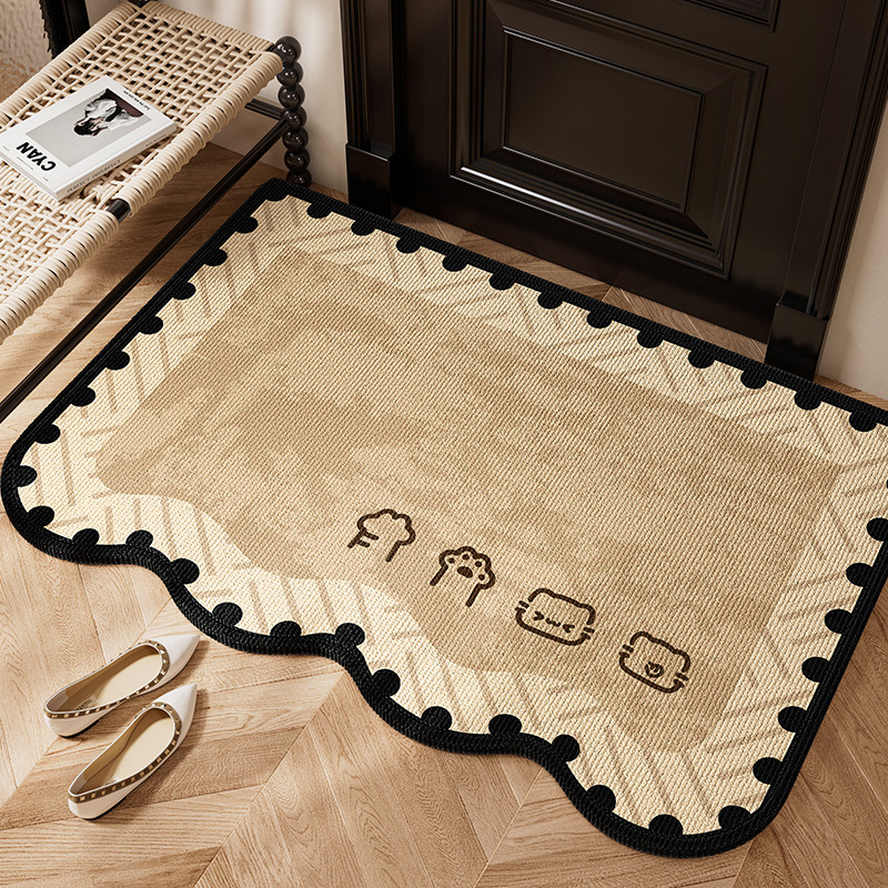 入户门口地垫2025新款高级感进门地垫可擦洗水晶绒防滑入户专用垫,居家布艺,入户地垫,淘宝优惠券,粉丝福利购,淘宝优惠卷
