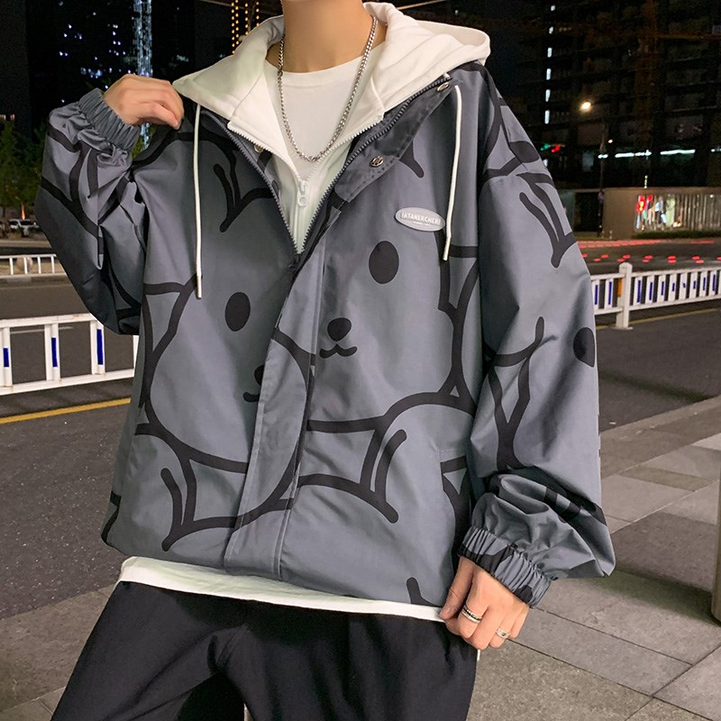 1404-2-k2228-P70男女百搭新款港风夹克中性款外套休闲大码,男装夹克,星座1404-1