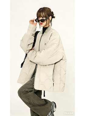 1404-2-MY93313-P90男女百搭 新款 港风棉衣外套休闲大码