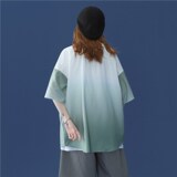 21休闲男女装新品精品港风渐变衬衫短袖-2-C29-p50，男装衬衫，星座1404-3