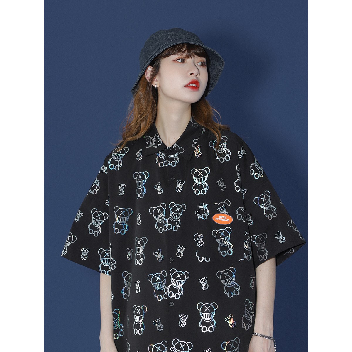 休闲男女装新品精品港风衬中性风衬衫1404-2-C28-p53,男装衬衫,星座1404-3