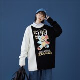 1404-2-wy02-P65男女情侣秋冬款港风日系高领休闲时尚毛衣潮，男装卫衣，星座1404-3