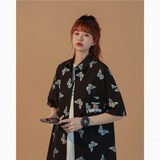 休闲男女装新品精品港风衬衣平铺风衬衫1404-1-C33-p40，男装衬衫，星座1404-1
