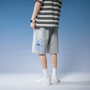 夏季新款印花宽松短裤薄款大码潮流运动裤714-3-3160m图片