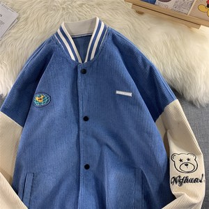 1404-1-S626-P90男女百搭新款港风夹克中性款外套休闲大码,白色包臀套裙搭配什么鞋子图片