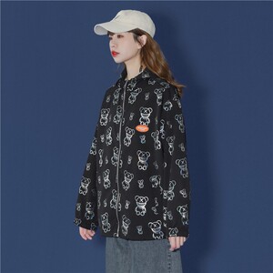 651404-3-S223-P63新款时尚青少年潮流宽松连帽 夹克男女外套55图片