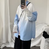 1404-1-c26-P55-1021短袖50男女生衬衫新款休闲情侣潮衬衣D，男装夹克，星座1404-3