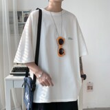 1404-1-t267-p28纯棉短袖男t恤潮牌新款宽松上衣服吧，男装T恤，星座1404-3