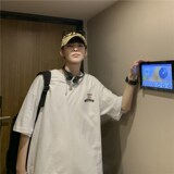 1404-2-T072-25男装新款港风短袖棉麻夏数码印花体恤男女g好，男装T恤，星座1404-3