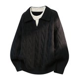 1404-1-9836-p57棒球服潮时尚冲锋衣休闲毛衣，男装针织衫/毛衣，星座1404-1