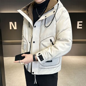 1404-9389--p145--2025休闲宽松青少年百搭防风保暖羽绒服,明星怎么穿搭中长款羽绒服图片