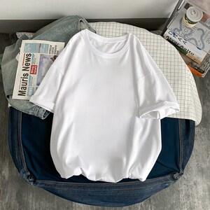 1404-2-T315-p15男装新款港风短袖棉麻夏季体恤