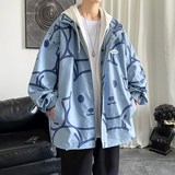 1404-2-k2228-P70男女百搭新款港风夹克中性款外套休闲大码，男装夹克，星座1404-1