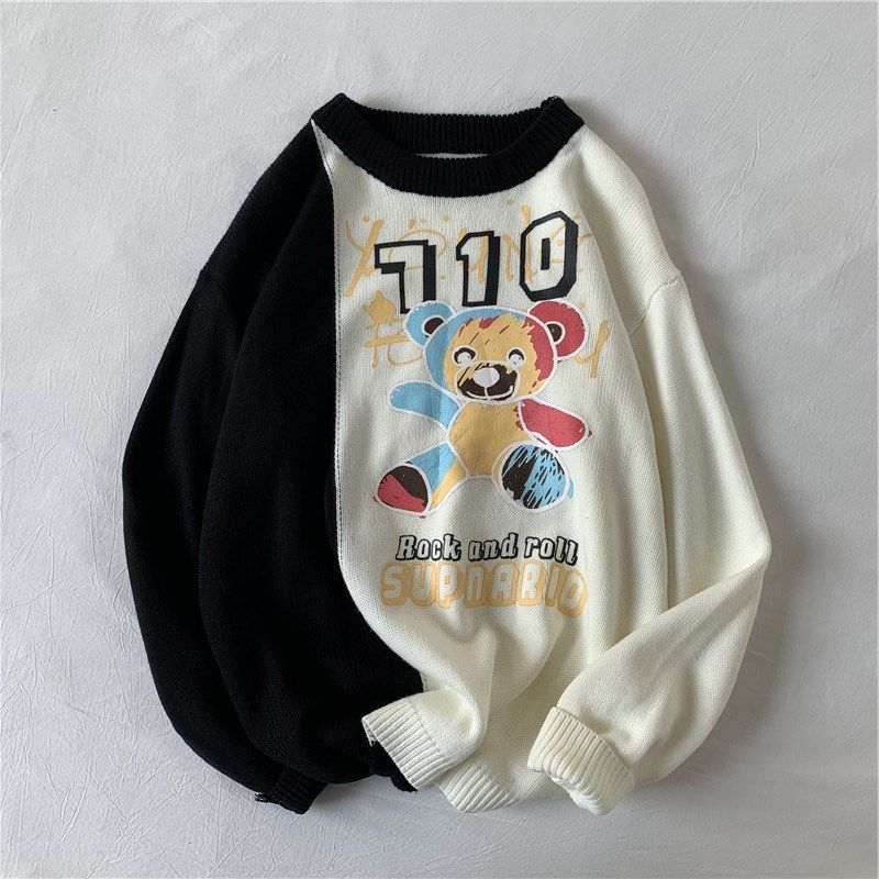 1404-2-wy02-P65男女20秋冬款港风日系高领休闲时尚毛衣潮男,男装卫衣,星座1404-3