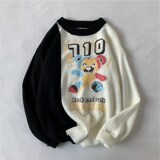 1404-2-wy02-P65男女20秋冬款港风日系高领休闲时尚毛衣潮男，男装卫衣，星座1404-3