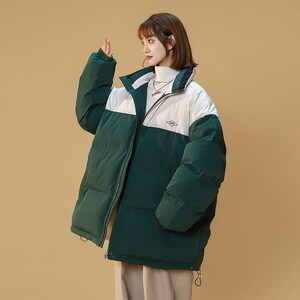 男女0加厚 新款0棉服 港风 棉外套1404-1-k9360-P100图片