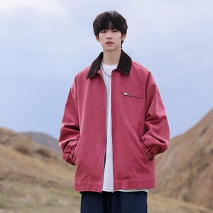 复古日系外套夹克情侣百搭潮男青少年1404-2-96115-p95