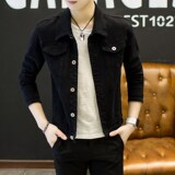 1404-2-S15-P65新款年男款修身休闲精品牛仔夹克潮潮x纯棉外套，男装工装外套，星座1404-1