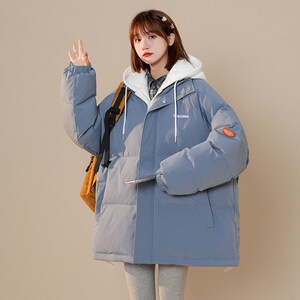 新款时尚棉衣保暖潮款休闲 男女加厚 长袖1404-1-M619-P65图片