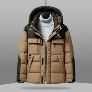 1404-2-D826—P218高品质印花 90绒羽绒服潮流时尚简约休闲百搭1图片