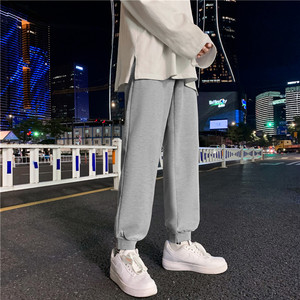 男款秋冬款新款针织潮收脚裤子运动休闲714-1-M003港图片