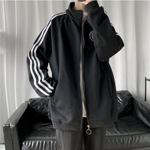 1404-1-s403-P40男女棉质外套新款休闲情侣夹克款精品拉链衫F