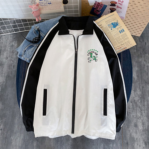714-1-S611男女款日系精品男时尚休闲情侣夹克外套mvN,藏蓝色亚麻连衣裙搭配图片