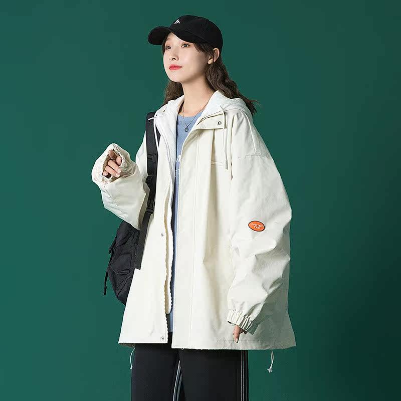 1404-3-S222-P75港风夹克外套纯棉高品质做工精细男女同款情侣款图片