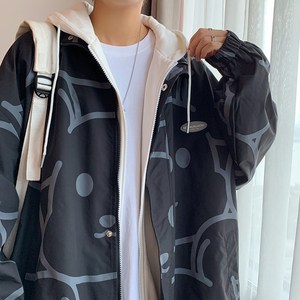 1404-2-k2228-P70男女百 搭新款港风夹克中性款外套 休闲大码，男装夹克，星座1404-1