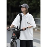 1404-1-9145-P45新款时尚青少年潮流宽松短袖情侣款PO衫，男装T恤，星座1404-3