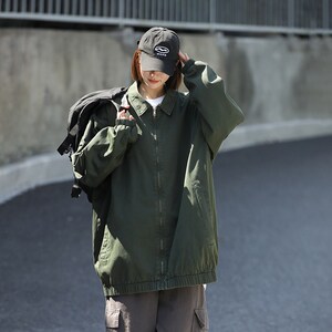 1404-1-96113-p90高品质棒球 服潮流 冲锋衣 中性风外套 休闲百搭图片