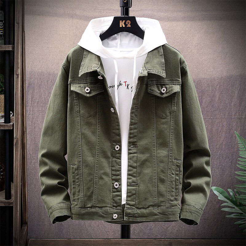 1404-3-S15-P65新款修身进口休闲精品牛仔夹克衫男款潮新
