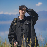 1404-3-9175-P70港风夹克牛仔外套高品质做工精细好，男装工装外套，星座1404-1