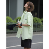 夏季新款潮流港风男女短袖舒适宽大运动风1404-3-9139-p55，男装衬衫，星座1404-3