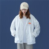 1404-3-S223-P63新款时尚青少年潮流宽松连帽防晒衣男女同款，男装防晒衣，星座1404-3