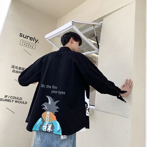男新品模特纯棉火影陆飞衬衫714-3-C17短袖50c装百搭