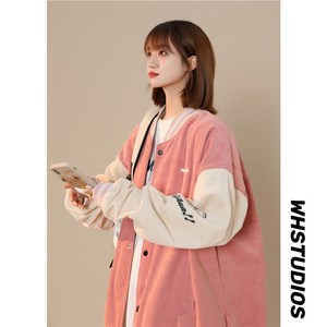 1404-1-S626-P80男女百搭新款 港风夹克中性款外套休闲大码图片
