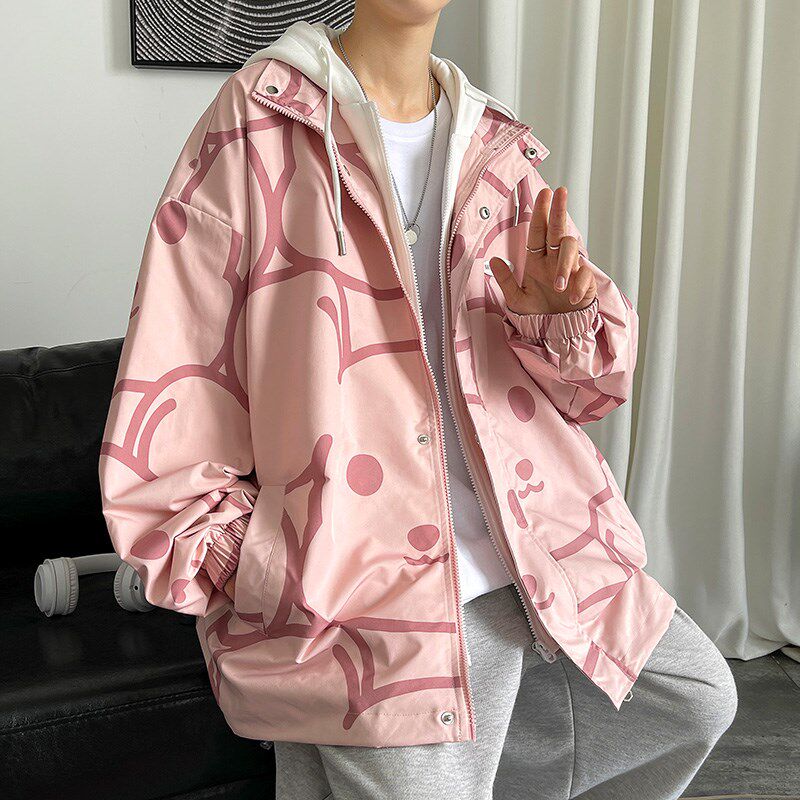 1404-2-k2228-P70男女百搭新款港风夹克中性款外套休闲大码,男装夹克,星座1404-1