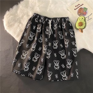 男女印花青少年1404-1-dk07-p25腿裤子 薄款短裤中裤运动裤图片