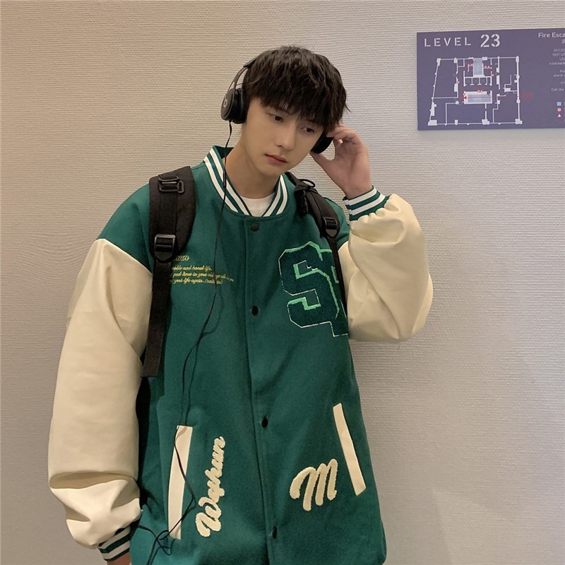1404-1-JK01-P95港风夹克外套棒球服高品质帅气时尚做工精细帅3,男装夹克,星座1404-3