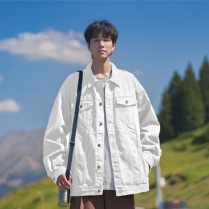 1404-3-9175-P70港风夹克 牛仔外套 高品质做工精细好图片